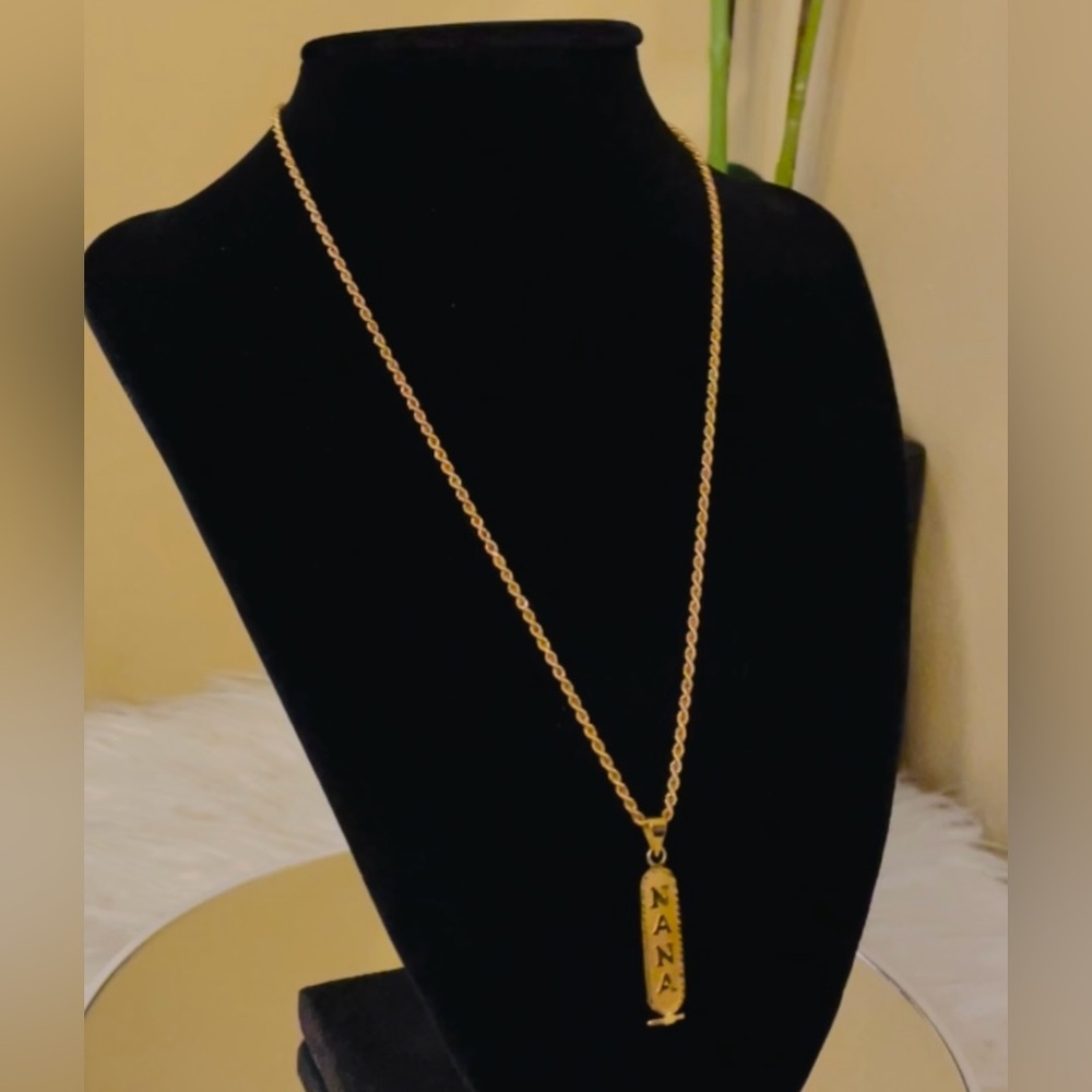 Dubai 18k Solid Gold Necklace Pendant